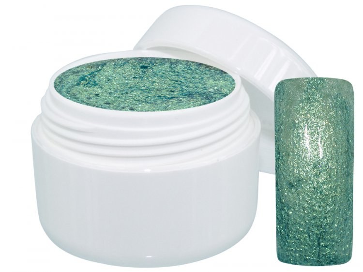 UV gel barevný Extrem Glimmer Emerald 5 ml - Péče o ruce Barevné UV gely Třpytivé barevné UV gely