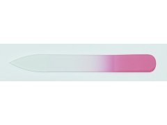 Skleněný barevný pilník 90/2 mm barva růžová