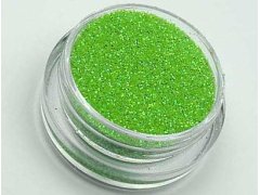 Glitterový prášek na zdobení nehtů světle zelený