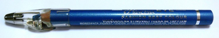 Princessa EYE SHADOW PENCIL tužka stínovací voděodolná s ořezávátkem ledově modrá s glitrem - Péče o ruce Dekorativní kosmetika Tužky stínovací