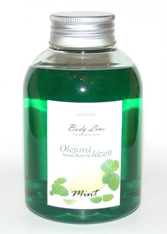 Olejová lázeň s vůní máty Mint a Eukalypt 500 ml - Péče o ruce Kosmetika WZ cosmetic Koupelové soli a olejové lázně
