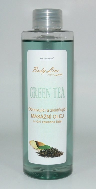 Masážní olej s vůní zeleného čaje GREEN TEA 200 ml - Péče o ruce Kosmetika WZ cosmetic Masážní oleje