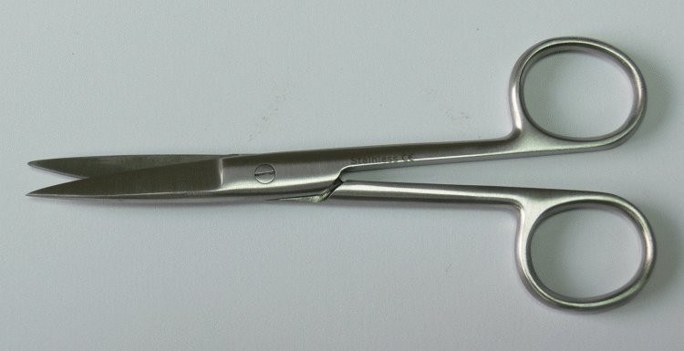 Nůžky chirurgické rovné hrotnaté 15 cm