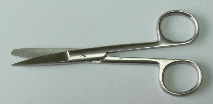 Nůžky chirurgické rovné hrotnato tupé 13 cm - Péče o ruce Chirurgické nástroje, pinzety Nůžky chirurgické, oční, preparační a na obvazy