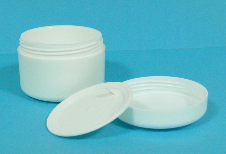 Dóza kosmetická 50 ml bílá dvouplášťová vč. těsnící plastové vložky a víčka - Péče o ruce Obalový materiál
