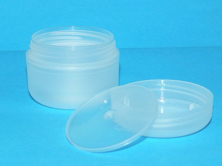 Dóza kosmetická 30 ml transparentní dvouplášťová vč. těsnící plastové vložky a víčka