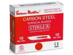 SWANN MORTON Čepelka skalpelová sterilní karbonová tvar 20 