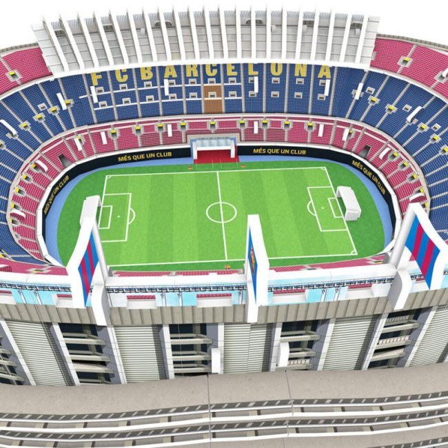 Nanostad BASIC - Fotbalový stadion Camp Nou FC Barcelona - FC Barcelona Hry a puzzle