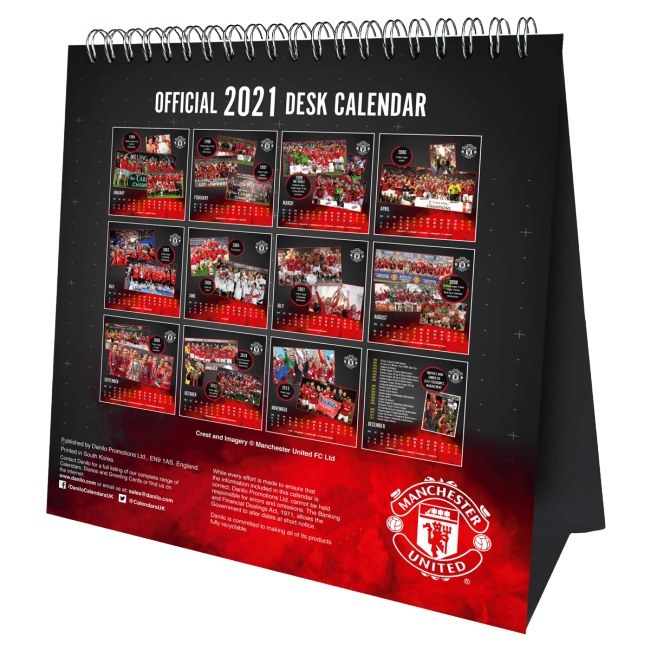 Stolní kalendář Manchester United FC 2021 - Manchester United Kalendáře