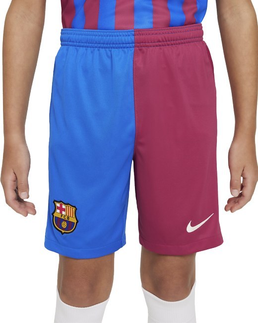Nike FC Barcelona domácí 2021/2022 modrá/červená UK Junior M - FC Barcelona Oblečení