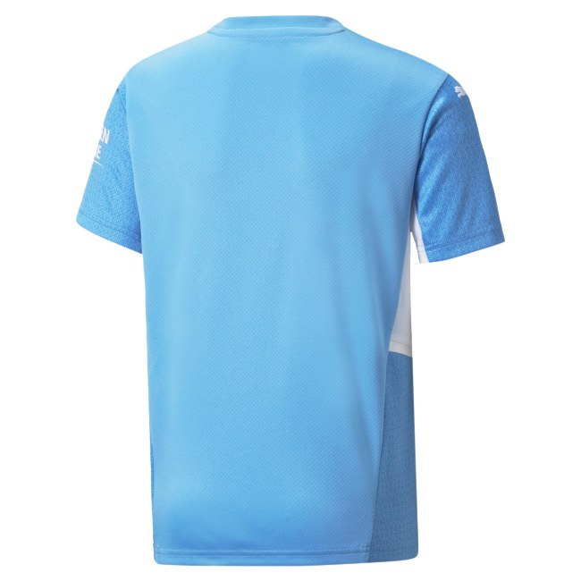 Puma Manchester City FC domácí 2021/2022 světle modrá UK Junior S - Manchester City Oblečení