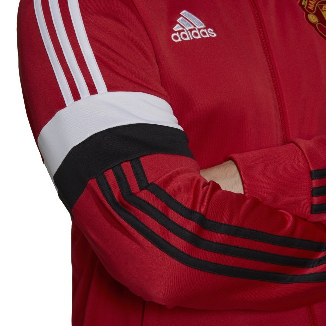 Adidas Manchester United FC 3S Track Top červená UK XL - Manchester United Oblečení