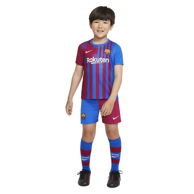 Nike FC Barcelona domácí 2021/2022 červená/modrá UK Baby L - FC Barcelona Oblečení