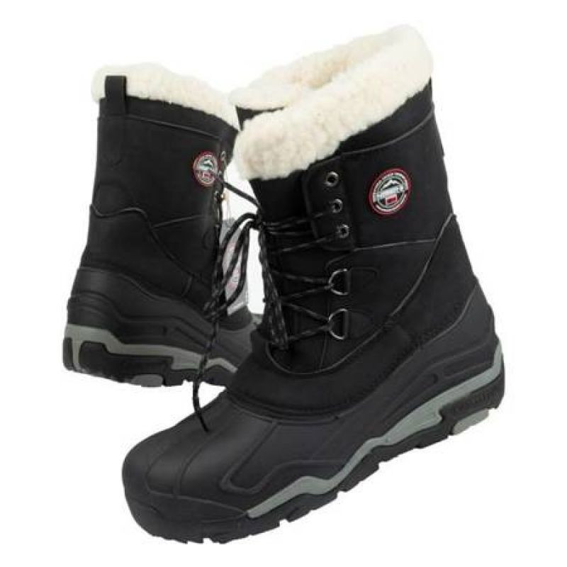 Pánské kotníkové sněhové boty Geographical CARL NOIR Černá - Norway - Pánské oblečení boty