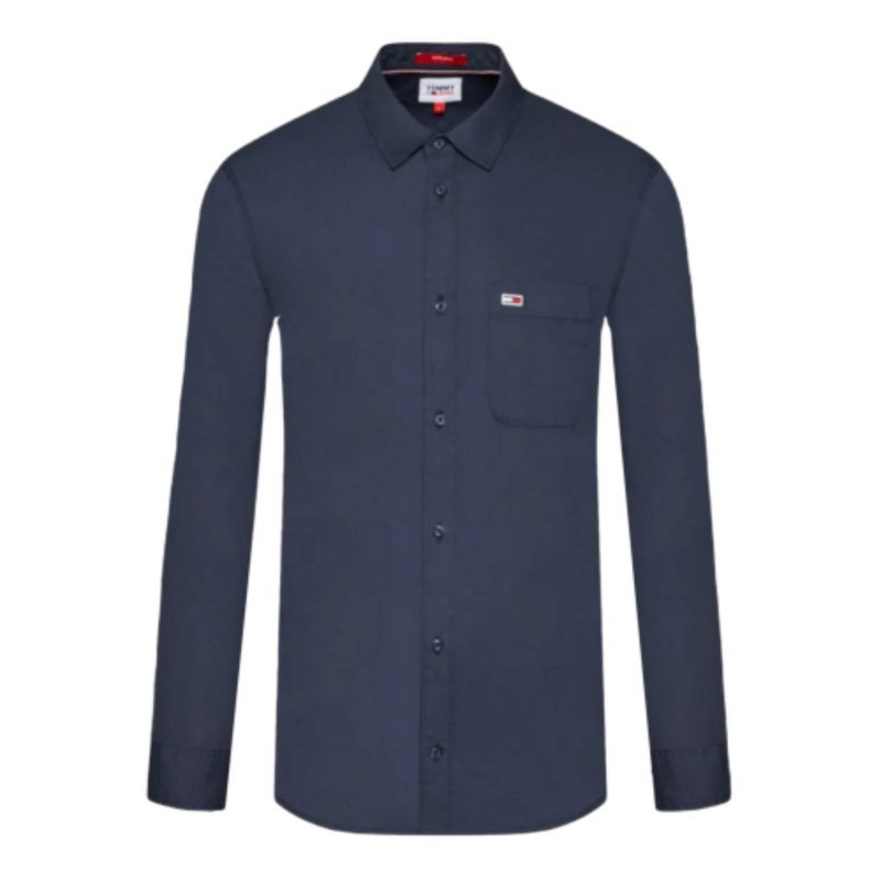 Tommy Jeans Tjm Essential Popelínová košile M DM0DM11870 - Pánské oblečení košile