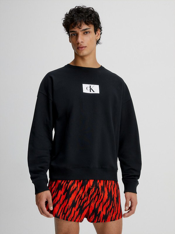 Pánská mikina Lounge Sweatshirt CK96 000NM2415EUB1 černá - Calvin Klein - Pánské oblečení mikiny