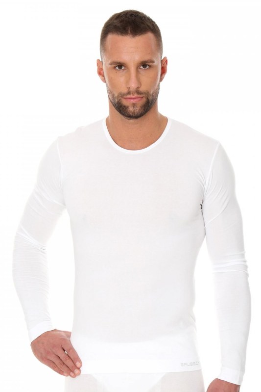 Pánské tričko 1120 white - BRUBECK - Pánské oblečení oblečení