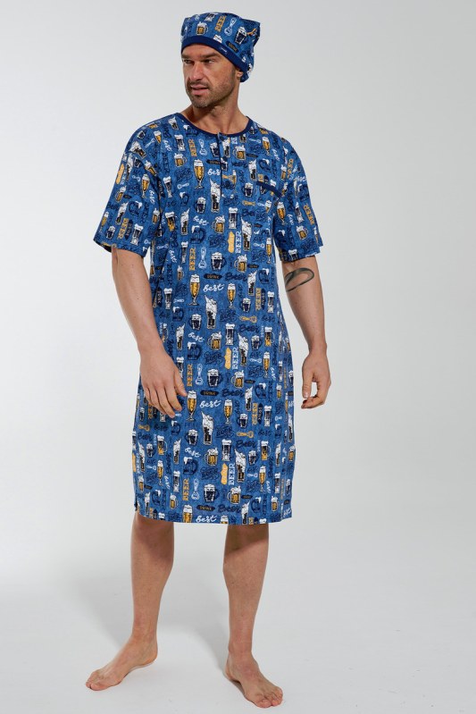 Pánská noční košile KR 109 Jaro 2023 - Pánské oblečení pyžama