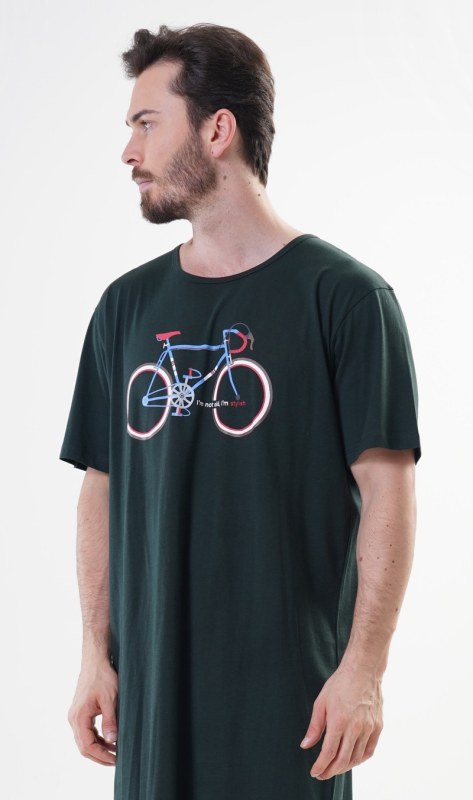 Pánská noční košile s krátkým rukávem Old bike - Pánské oblečení pyžama