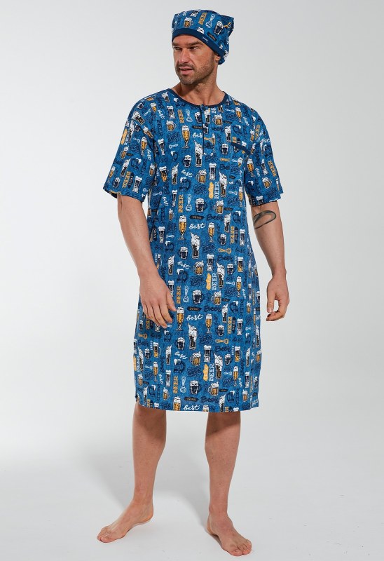 Pánská noční košile Cornette 109/12 kr/r 625305 M-2XL - Pánské oblečení pyžama