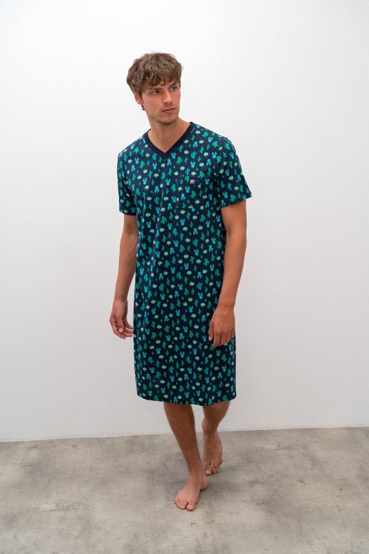 Vamp - Pohodlná pánská noční košile 16663 - Vamp - Pánské oblečení pyžama