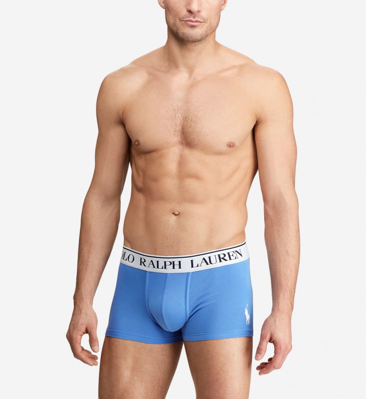 Boxerky 714753035023 modrá - Ralph Lauren - Pánské oblečení spodní prádlo boxerky