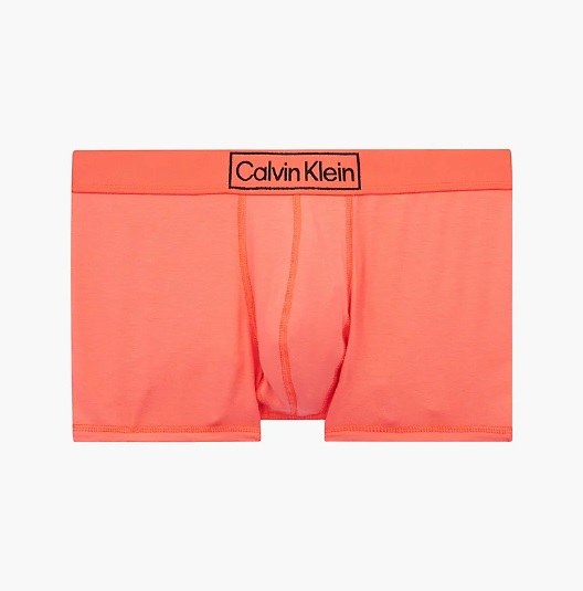 Boxerky NB3083A SCQ - oranžová - Calvin Klein - Pánské oblečení spodní prádlo boxerky