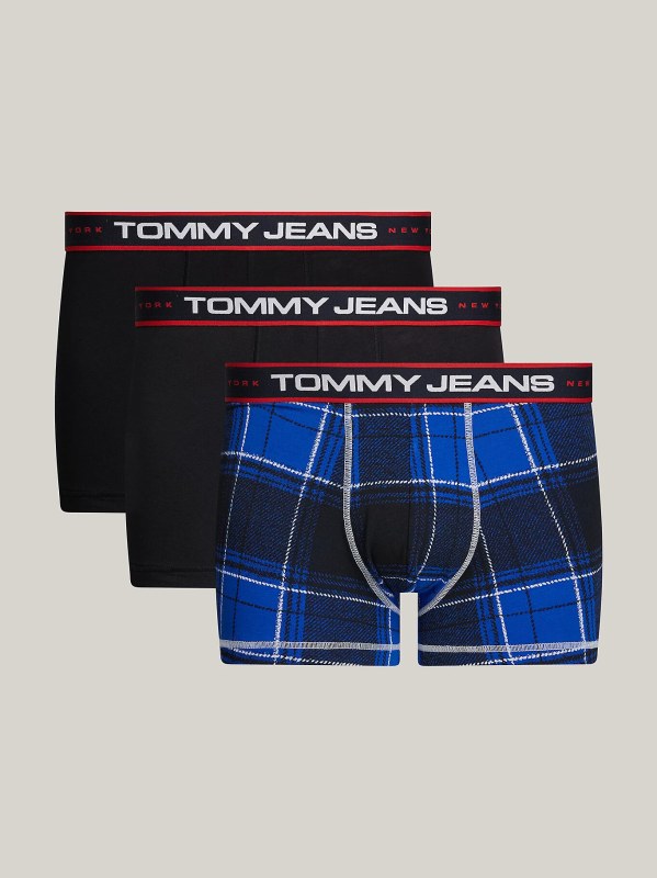 Pánské boxerky 3Pack TRUNK PRINT UM0UM03086 0SB - Tommy Hilfiger - Pánské oblečení spodní prádlo boxerky