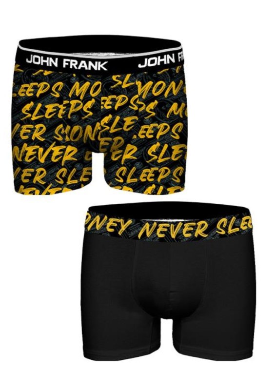 Pánské boxerky John Frank JF2BHYPE08-MONEY - Pánské oblečení spodní prádlo boxerky