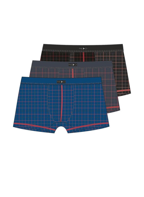 Pánské vzorované boxerky Redo M-5XL - Pánské oblečení spodní prádlo boxerky