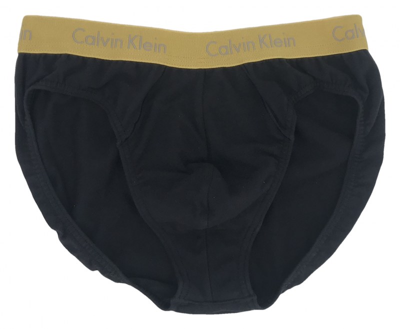 Pánské slipy M5310E-Q47 černo-zlaté - Calvin Klein - Pánské oblečení spodní prádlo slipy
