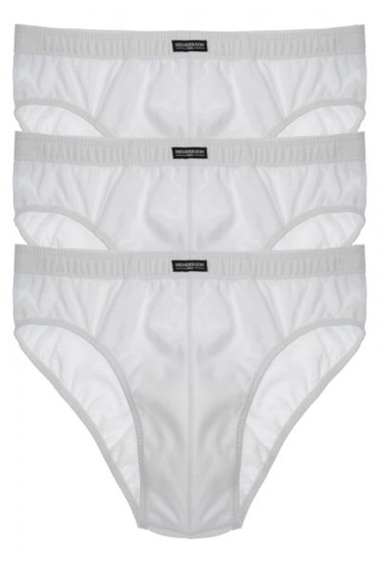 Pánské slipy 1446 Basic 3 pack white - HENDERSON - Pánské oblečení spodní prádlo slipy