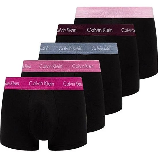 Trenýrky V-day Limited Edition 5pack NB2631A - WGI Odstíny růžové - Calvin Klein - Pánské oblečení spodní prádlo trenýrky