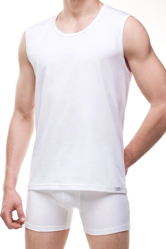 Pánský nátělník 206 white - CORNETTE - Pánské oblečení tílka