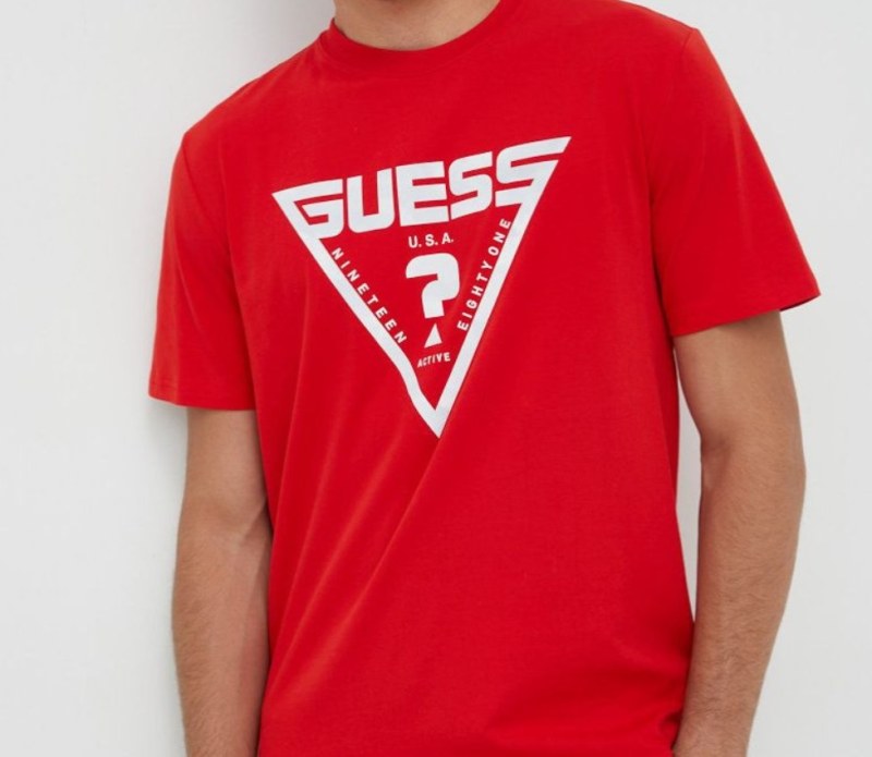 Pánské triko Z2BI07J1314 G6Y5 červená - Guess - Pánské oblečení trička