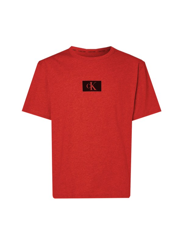 Pánské triko na spaní NM2399E XNZ červená - Calvin Klein - Pánské oblečení trička