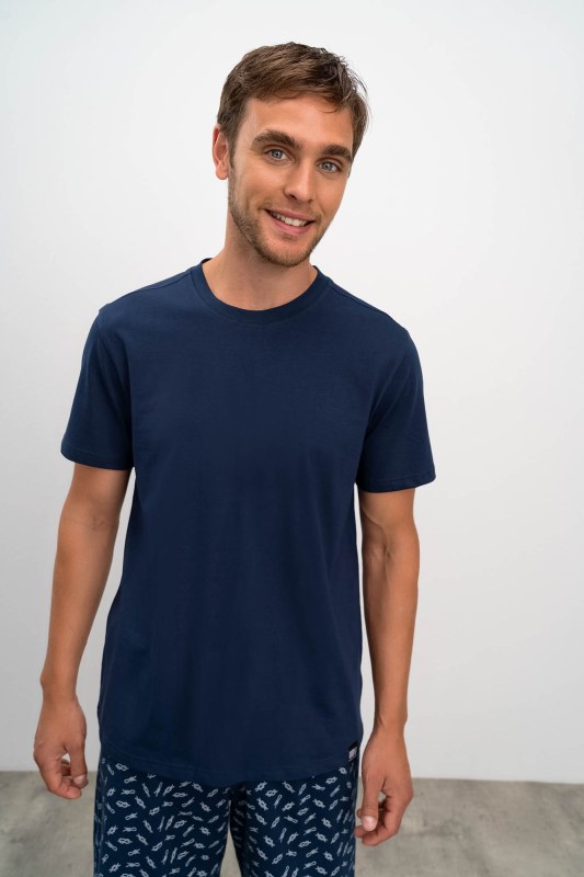 Pánské tričko 16850 tmavě modré - Vamp - Pánské oblečení trička