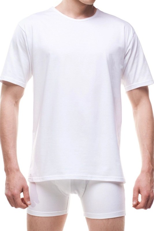 Pánské tričko 202 Authentic new white - CORNETTE - Pánské oblečení trička