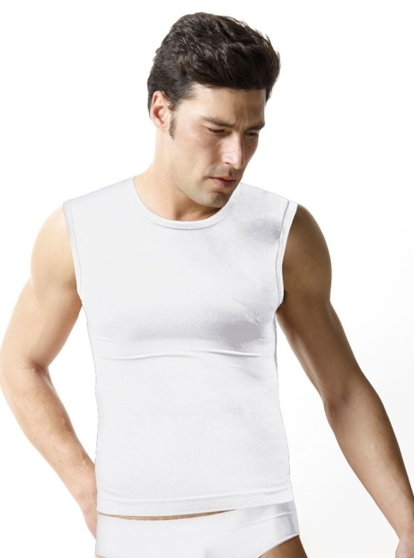 Pánské triko bezešvé T-shirt girocollo smanicata Intimidea Barva: