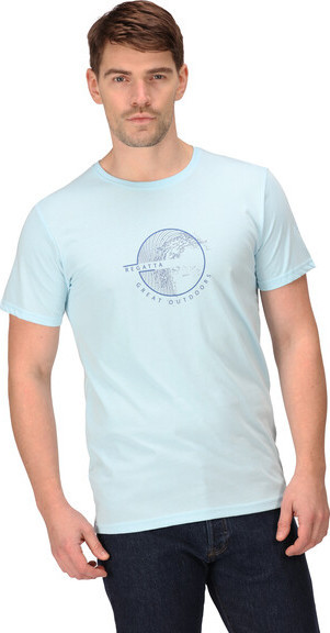 Pánské tričko Regatta RMT263-1QC světle modré - Pánské oblečení trička