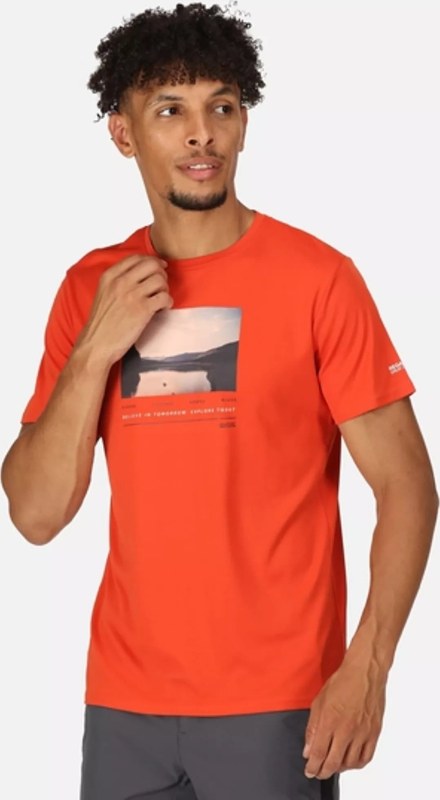 Pánské tričko Regatta Fingal VII RMT272-33L oranžové - Pánské oblečení trička