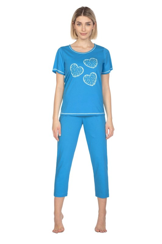 Dámské pyžamo 667 light blue - REGINA - Dámská pyžama