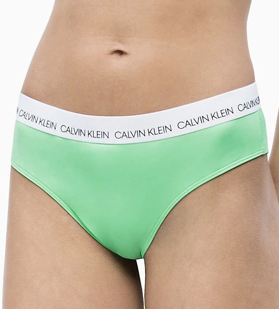 Spodní díl plavek KW0KW00629 zelená - Calvin Klein - Dámské plavky