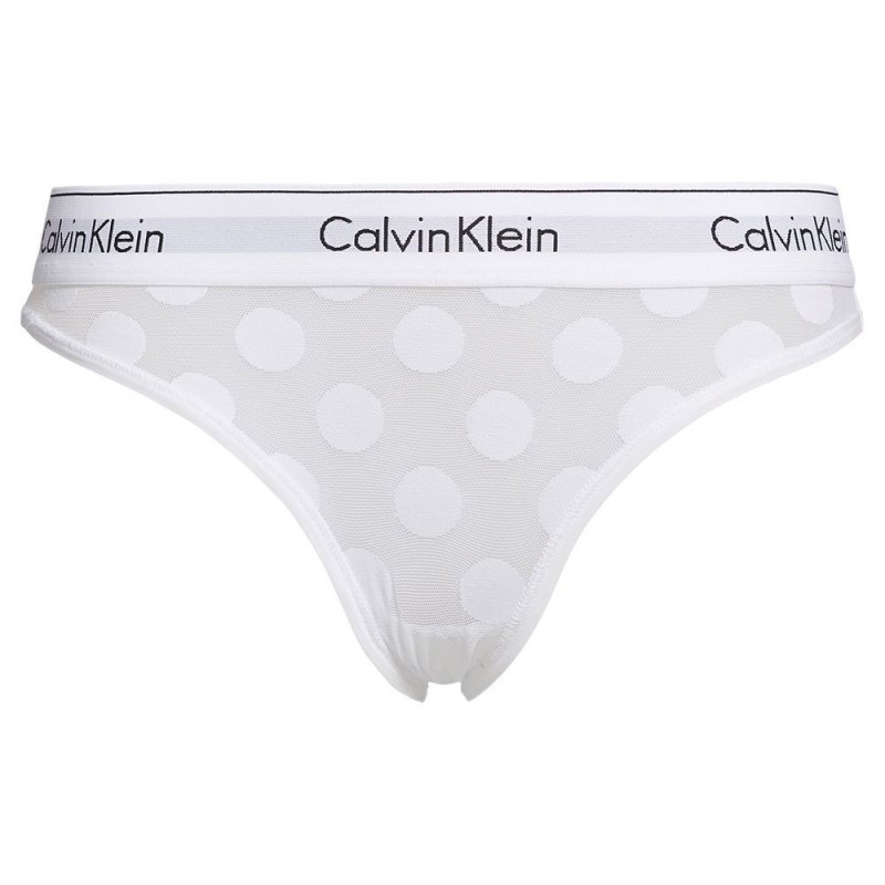 Kalhotky QF5850E-100 bílá - Calvin Klein - Dámské spodní prádlo