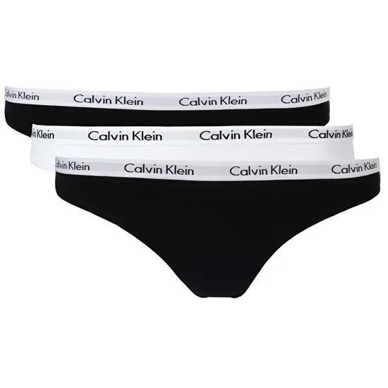 Kalhotky 3pcs QD3588E-WZB vícebarevná - Calvin Klein - Dámské spodní prádlo kalhotky