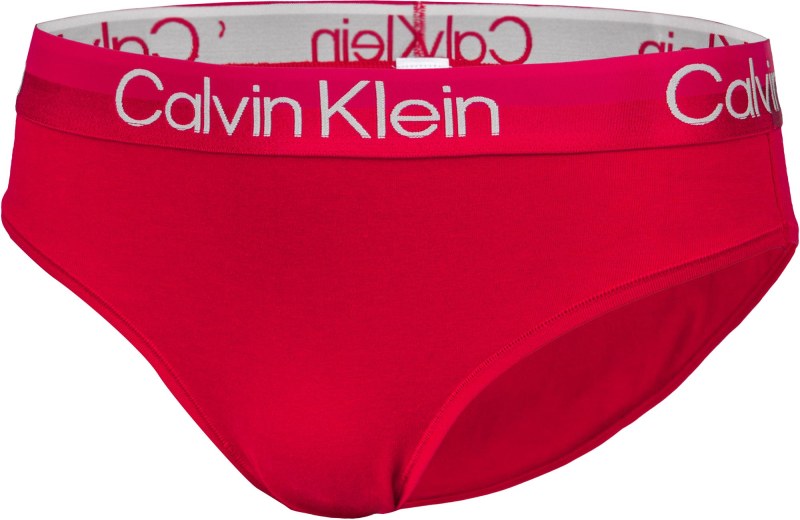 Dámské kalhotky s vysokým pasem QF6718E - XMK - Červená - Calvin Klein - Dámské spodní prádlo kalhotky
