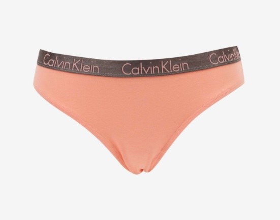 Kalhotky QD3540E TJ2 - korálová - Calvin Klein - Dámské spodní prádlo kalhotky