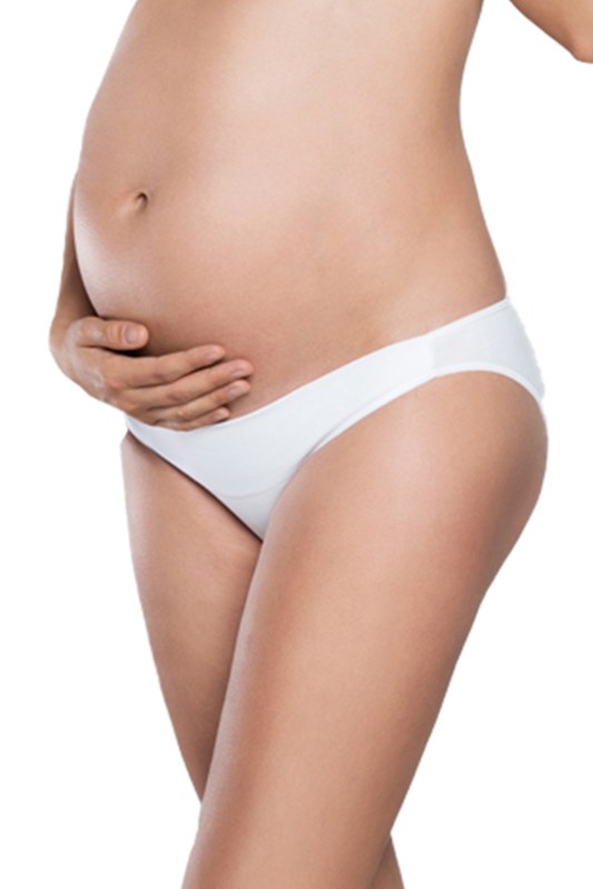 Dámské těhotenské kalhotky Lux mini bílé - Italian Fashion - Dámské spodní prádlo kalhotky