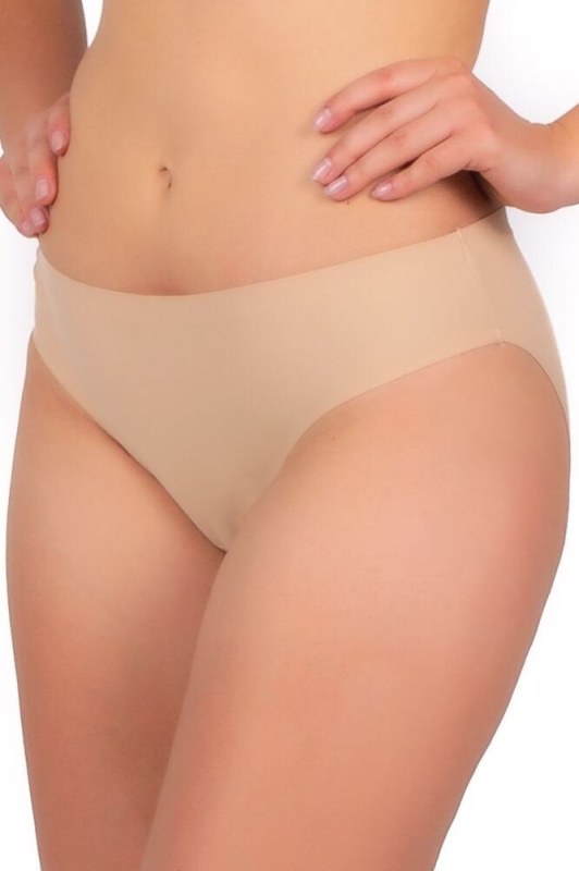 Bezešvé kalhotky Mini Bikini béžové - Dámské spodní prádlo kalhotky