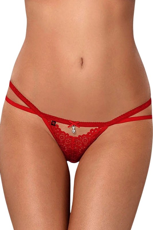 Dámská tanga 838-THO red - OBSESSIVE - Erotické prádlo tanga